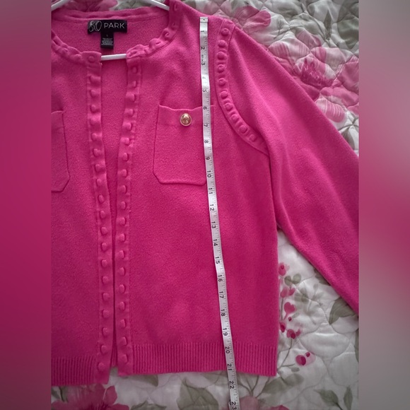 Pink Cardigan Sweater - Picture 7 of 10
